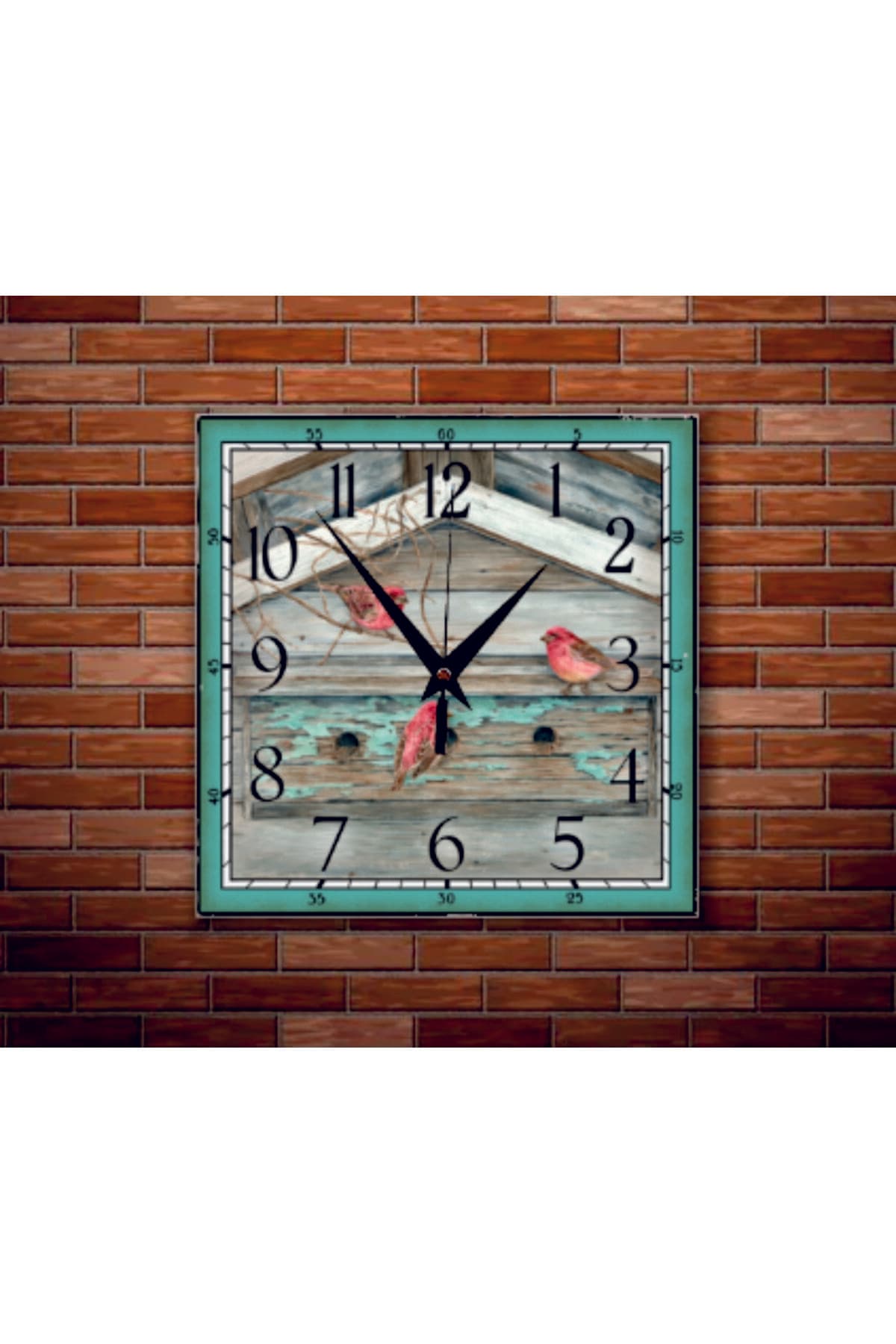 bilge Tasarım retro Duvar Saati 35 x 35 CM