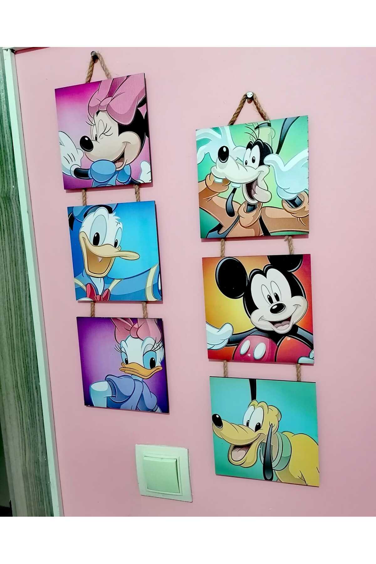 Otantik Hediyelik 3 Lü halat detaylı 2 set çocuk odası duvar süsü