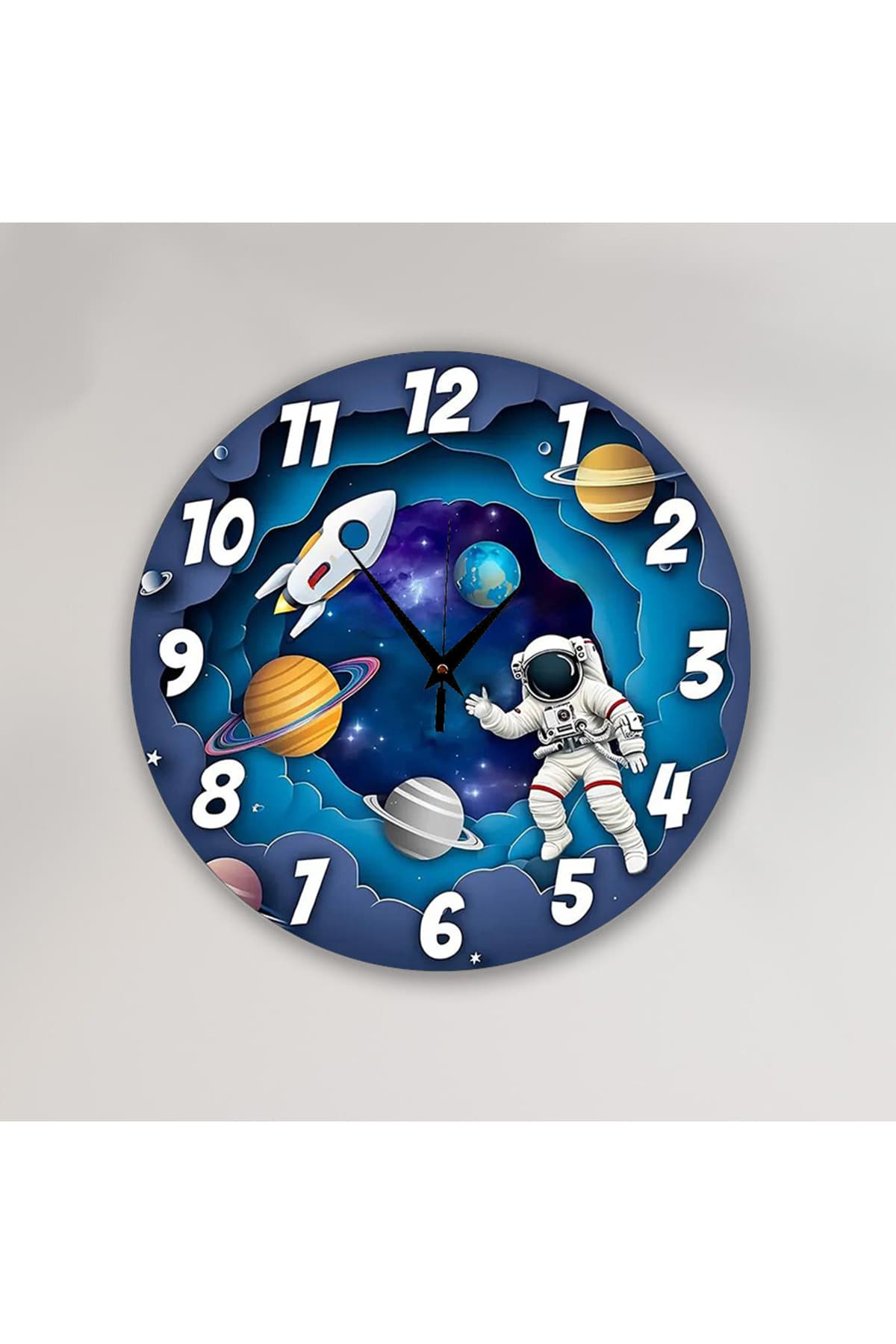 bilge Tasarım Çocuk Odası Duvar Saati 30 x 30 CM