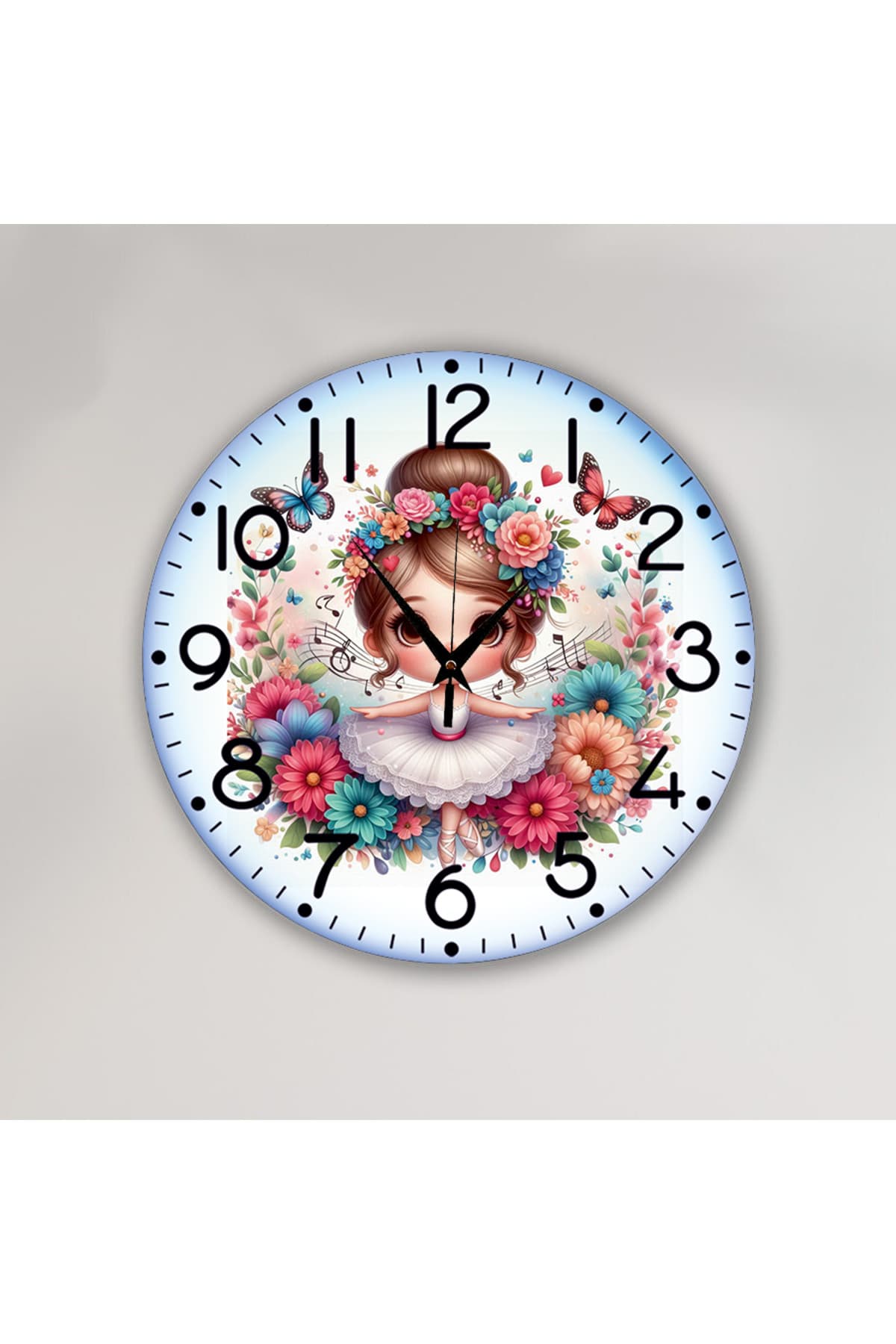bilge Tasarım Çocuk Odası Duvar Saati 30 x 30 CM