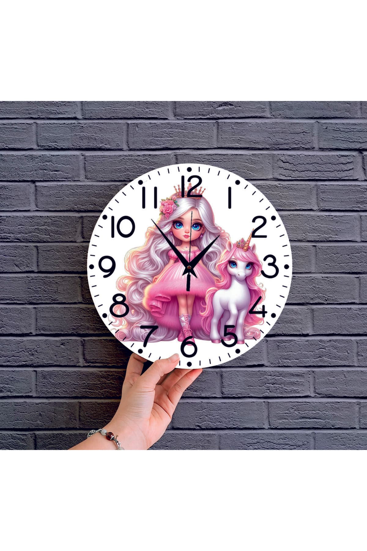 bilge Tasarım Çocuk Odası Duvar Saati 30 x 30 CM