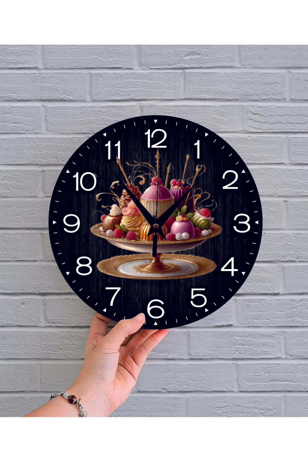 bilge Tasarım retro Duvar Saati 35 x 35 CM