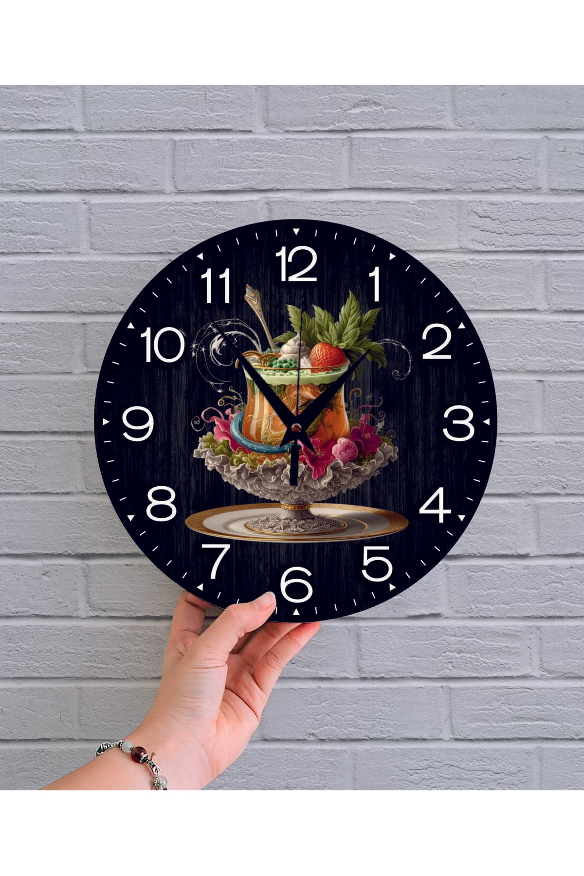 bilge Tasarım retro Duvar Saati 35 x 35 CM