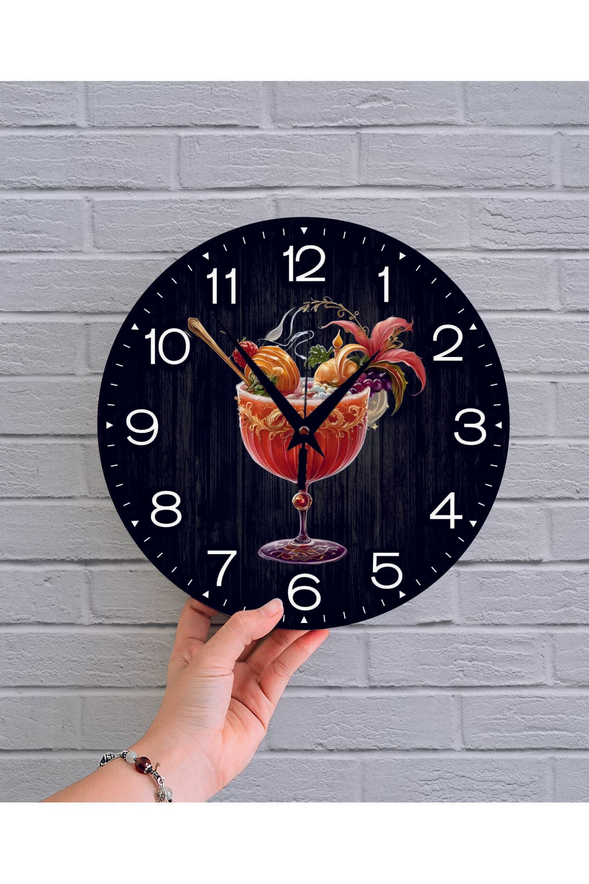 bilge Tasarım retro Duvar Saati 35 x 35 CM