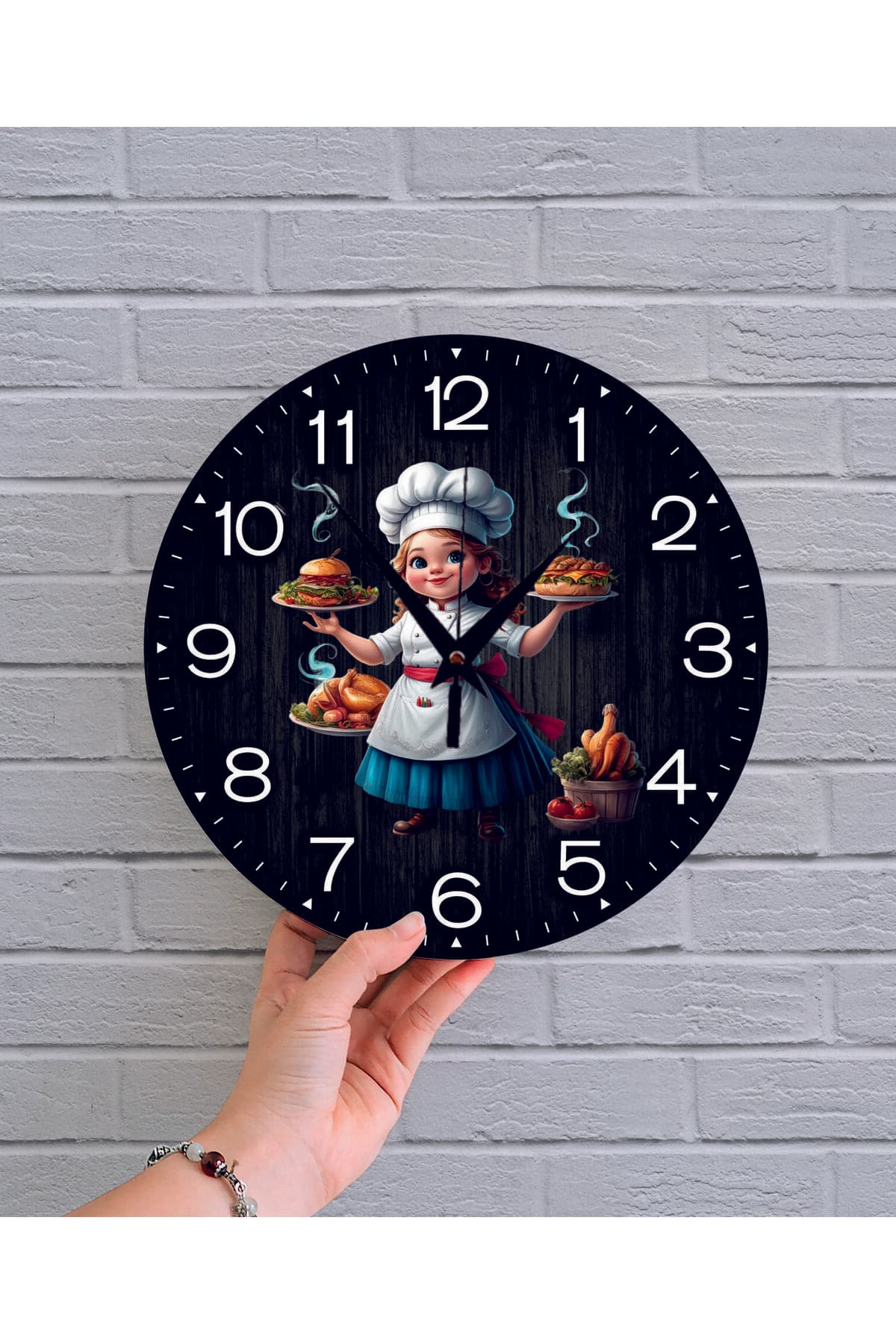 bilge Tasarım retro Duvar Saati 35 x 35 CM