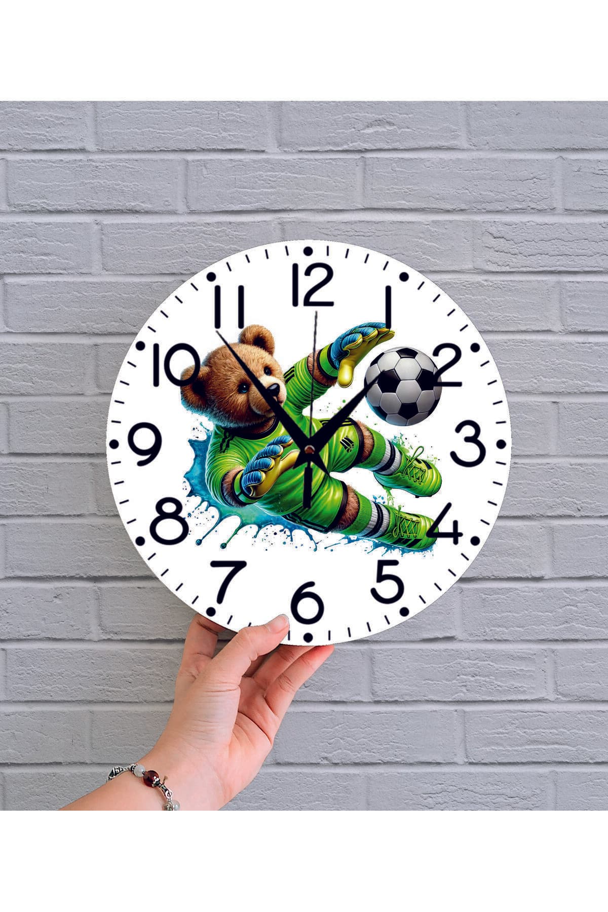 bilge Tasarım BASKILI ÇOCUK ODASI Duvar Saati 30 x 30CM