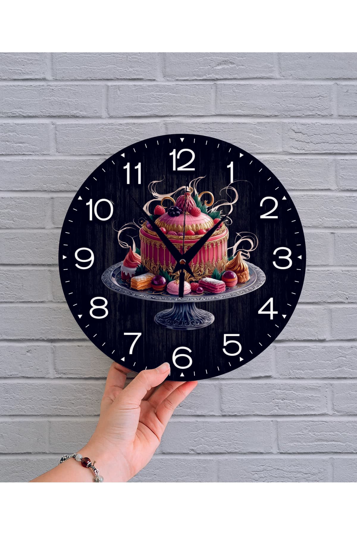 bilge Tasarım retro Duvar Saati 35 x 35 CM