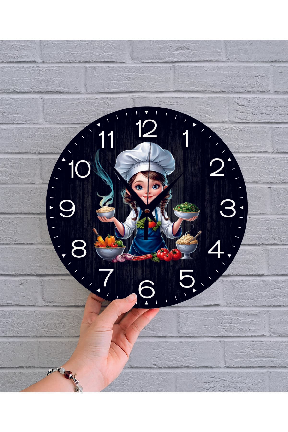 bilge Tasarım retro Duvar Saati 35 x 35 CM