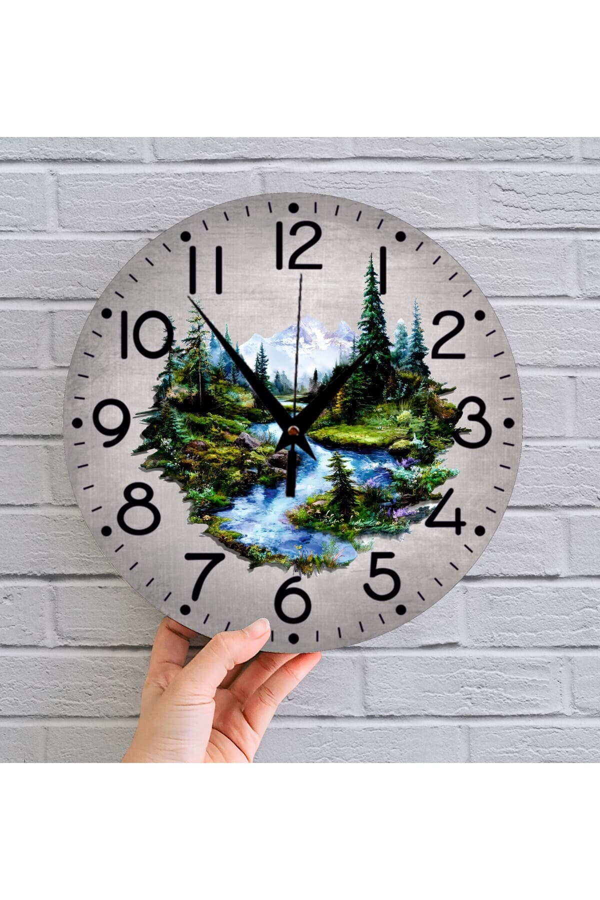 bilge Tasarım retro Duvar Saati 35 x 35 CM