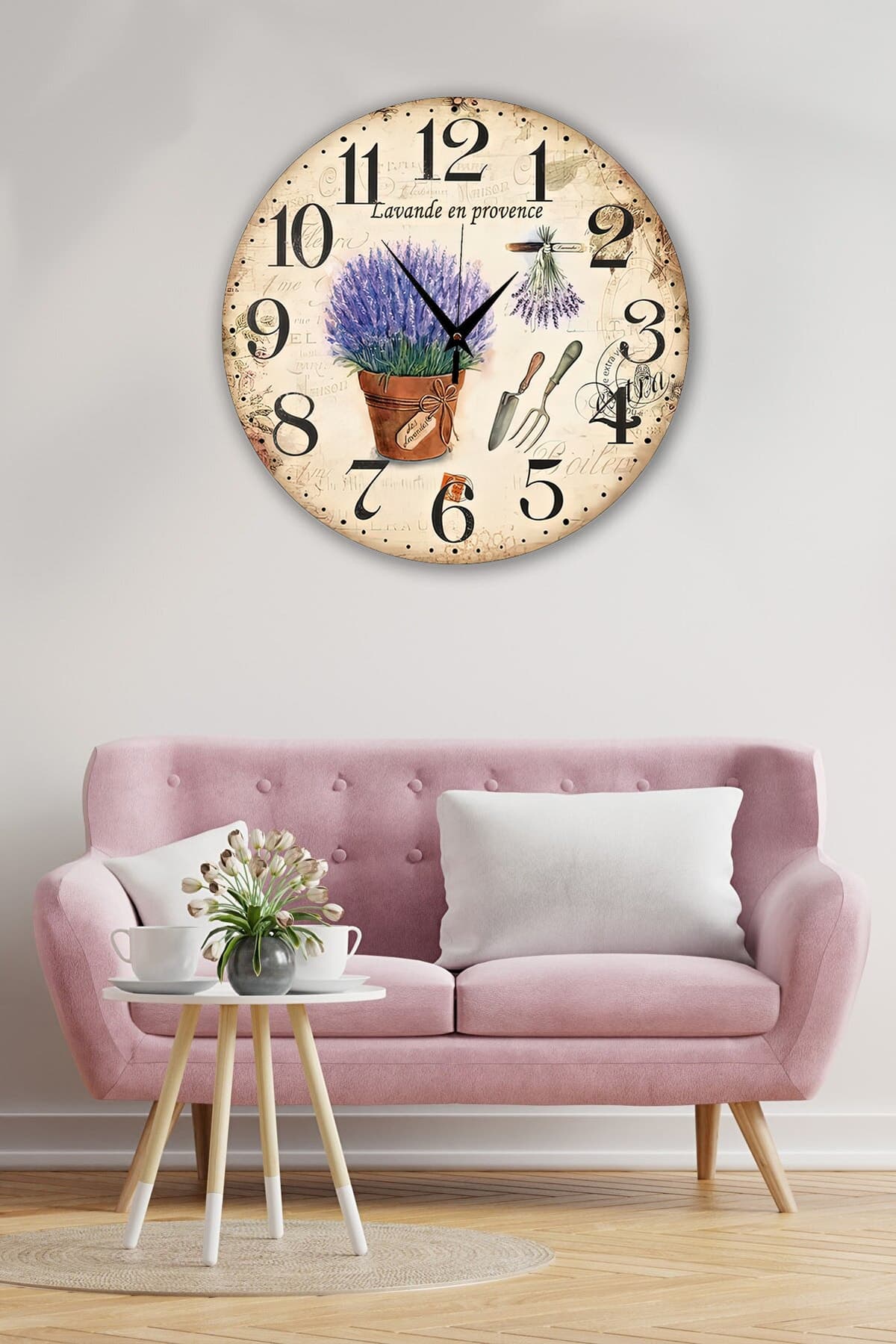 Bilge Retro Tasarımlı Duvar Saati 35 X 35 Cm