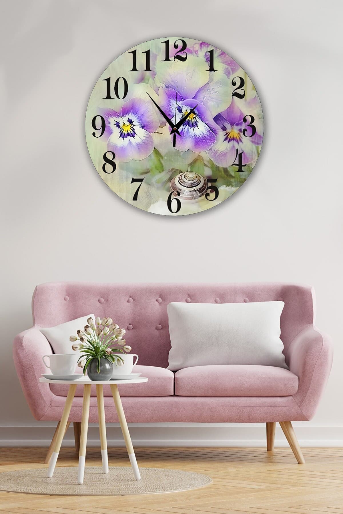 Bilge Retro Tasarımlı Duvar Saati 35 X 35 Cm