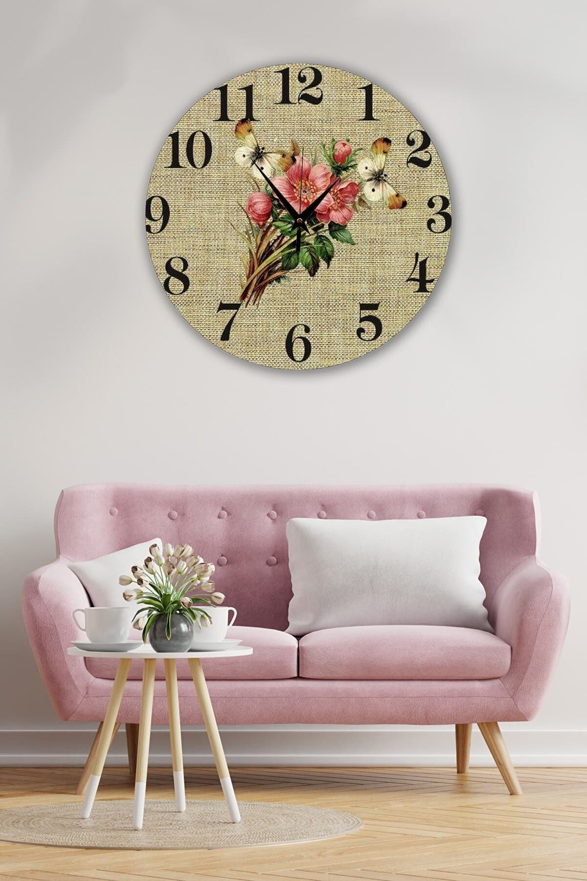 Bilge Retro Tasarımlı Duvar Saati 35 X 35 Cm