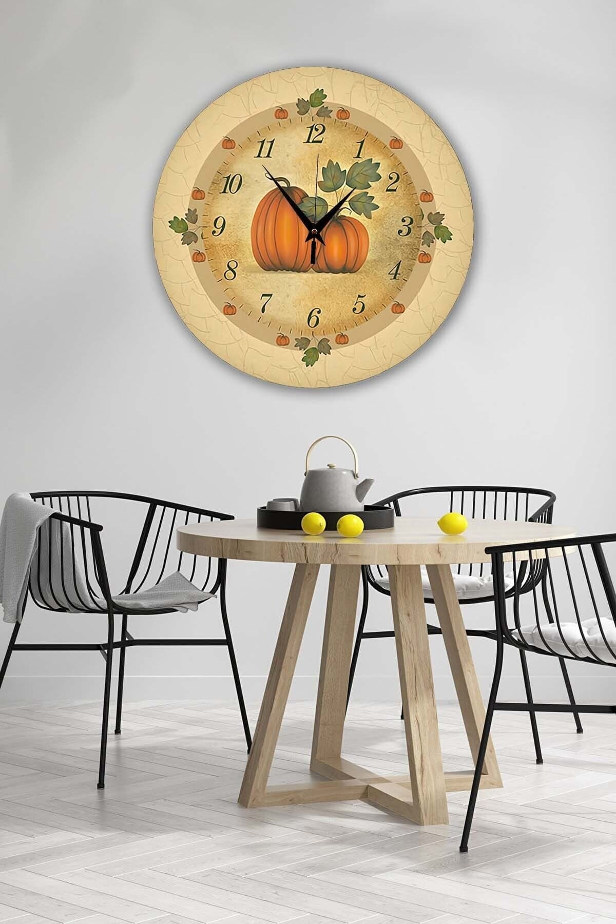 Bilge Retro Tasarımlı Duvar Saati 35 X 35 Cm