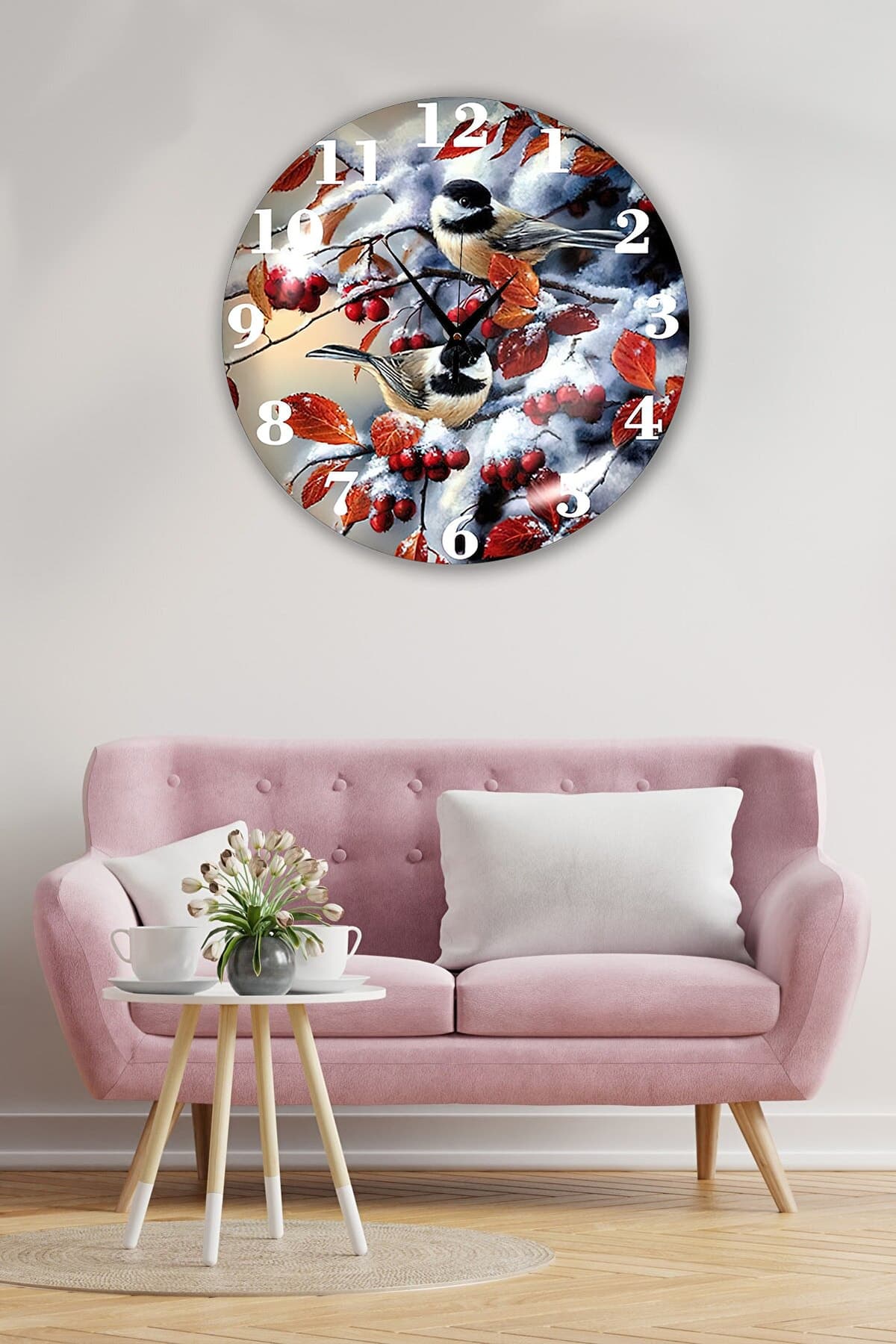 Bilge Retro Tasarımlı Duvar Saati 35 X 35 Cm