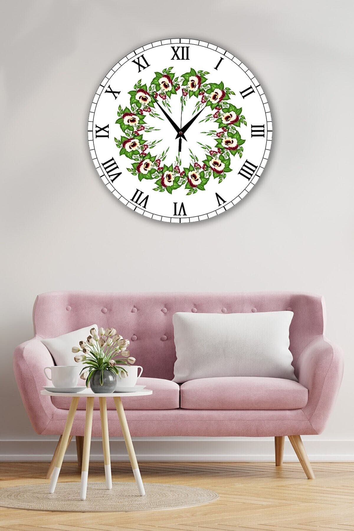 Bilge Retro Tasarımlı Duvar Saati 35 X 35 Cm