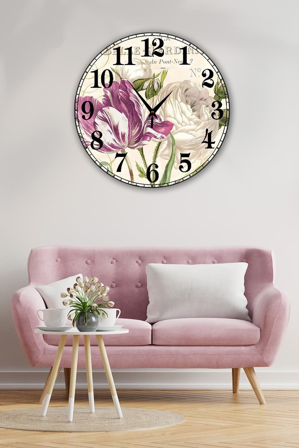 Bilge Retro Tasarımlı Duvar Saati 35 X 35 Cm