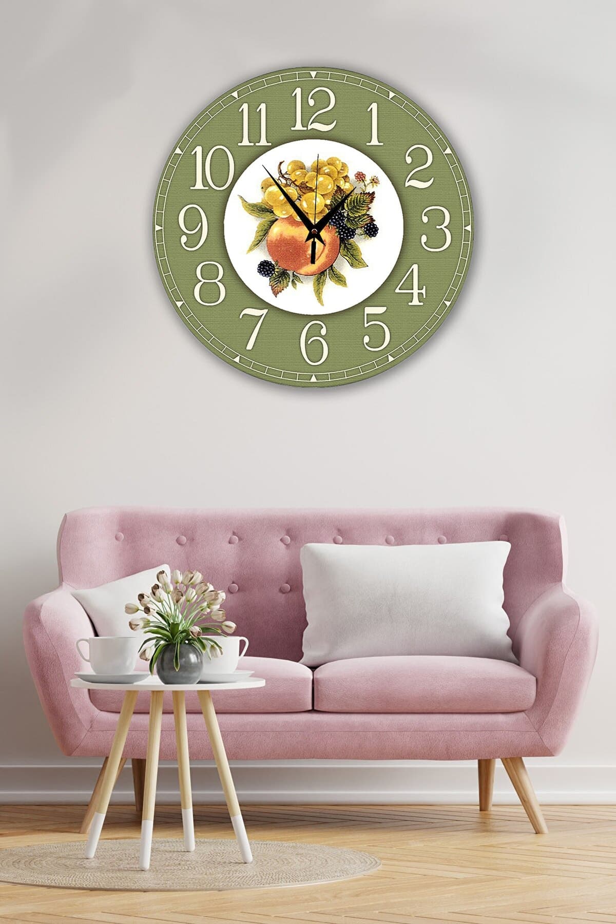 Bilge Retro Tasarımlı Duvar Saati 35 X 35 Cm