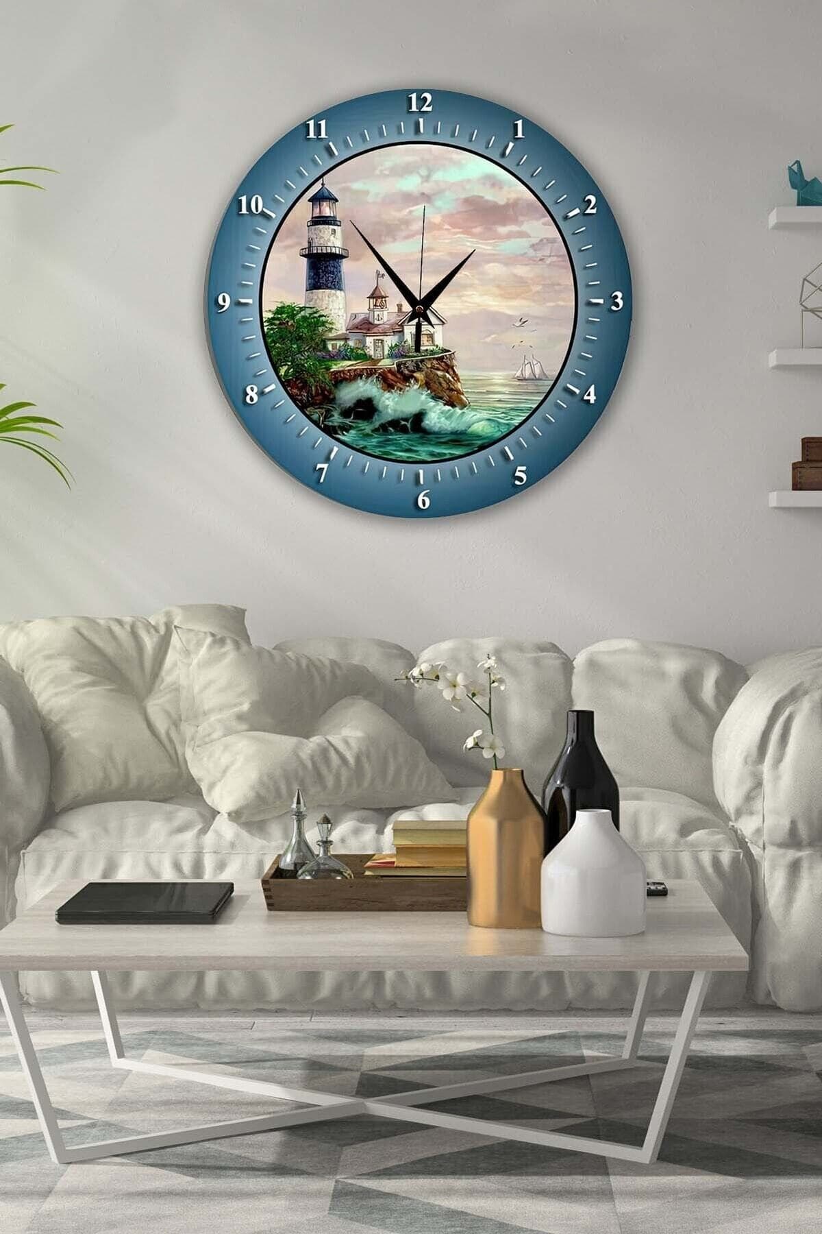 Bilge Retro Tasarımlı Duvar Saati 35 X 35 Cm