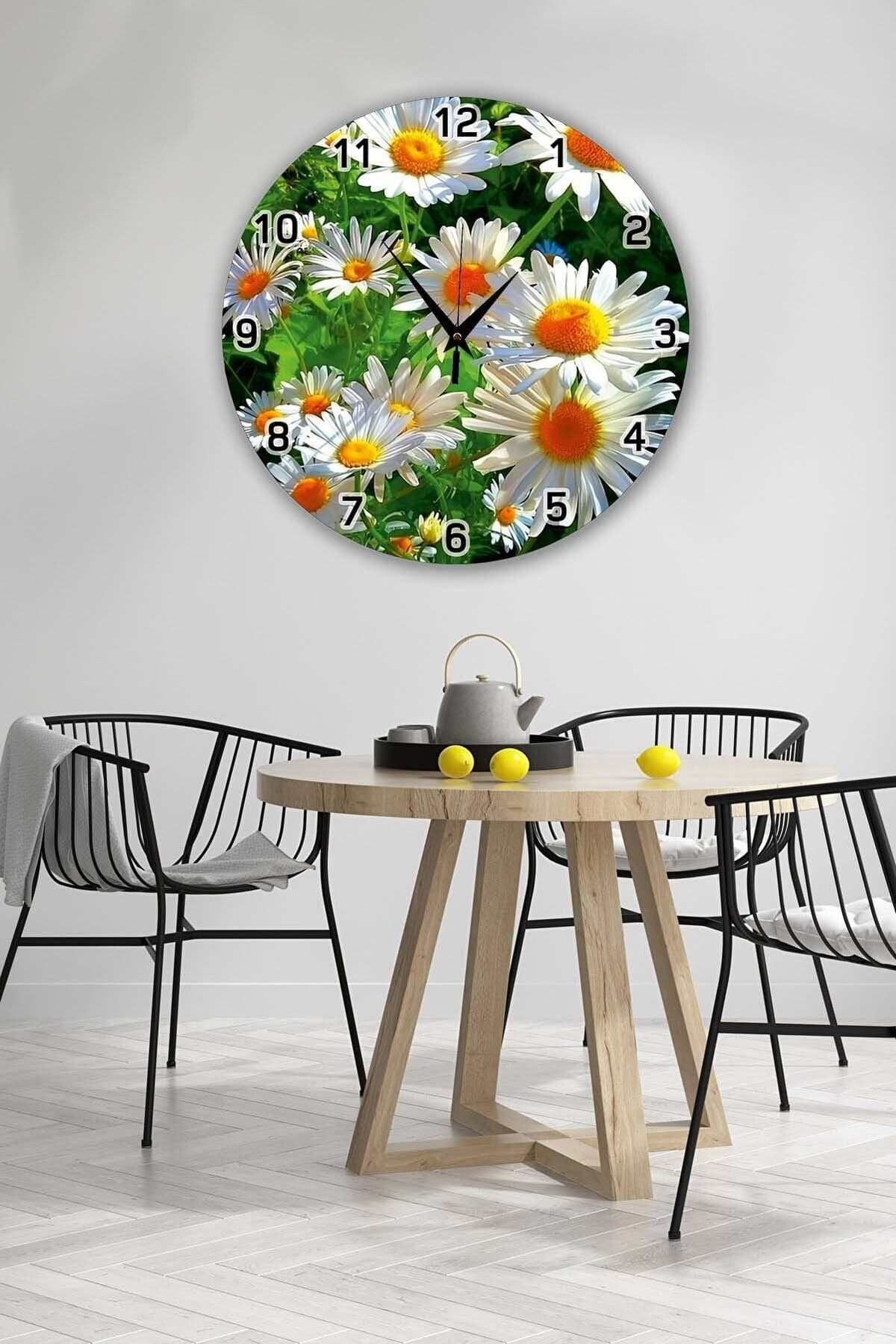 Bilge Retro Tasarımlı Duvar Saati 35 X 35 Cm