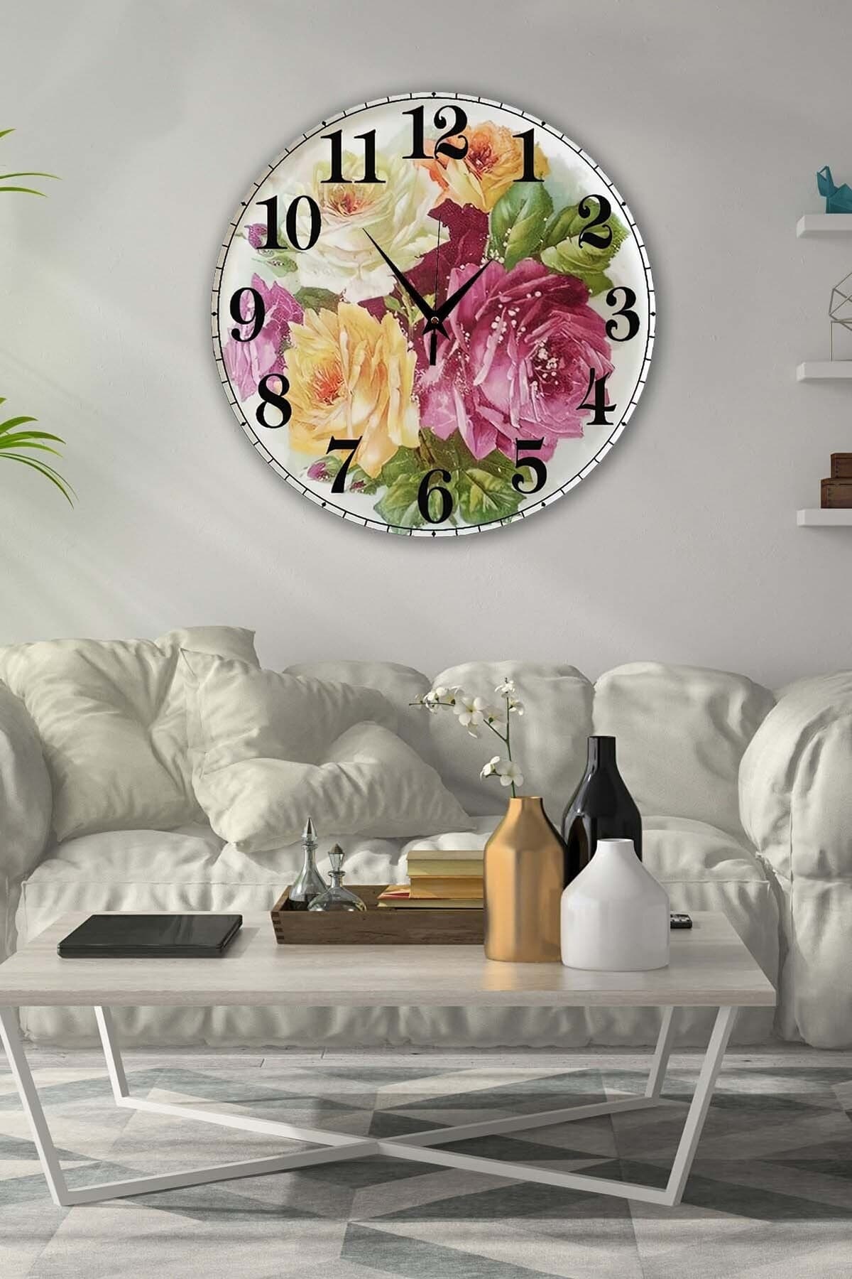 Bilge Retro Tasarımlı Duvar Saati 35 X 35 Cm