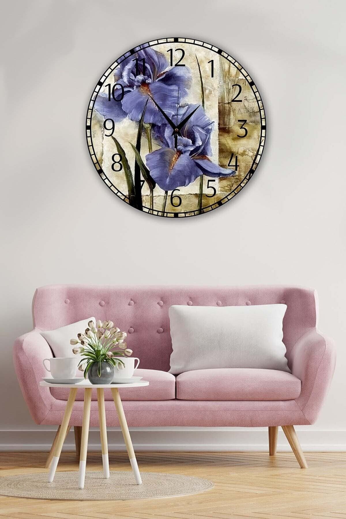 Retro Tasarımlı Duvar Saati 35x35 Cm