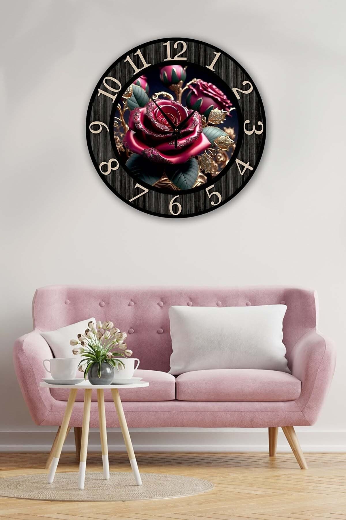 Retro Tasarımlı Duvar Saati 40 X 40 Cm