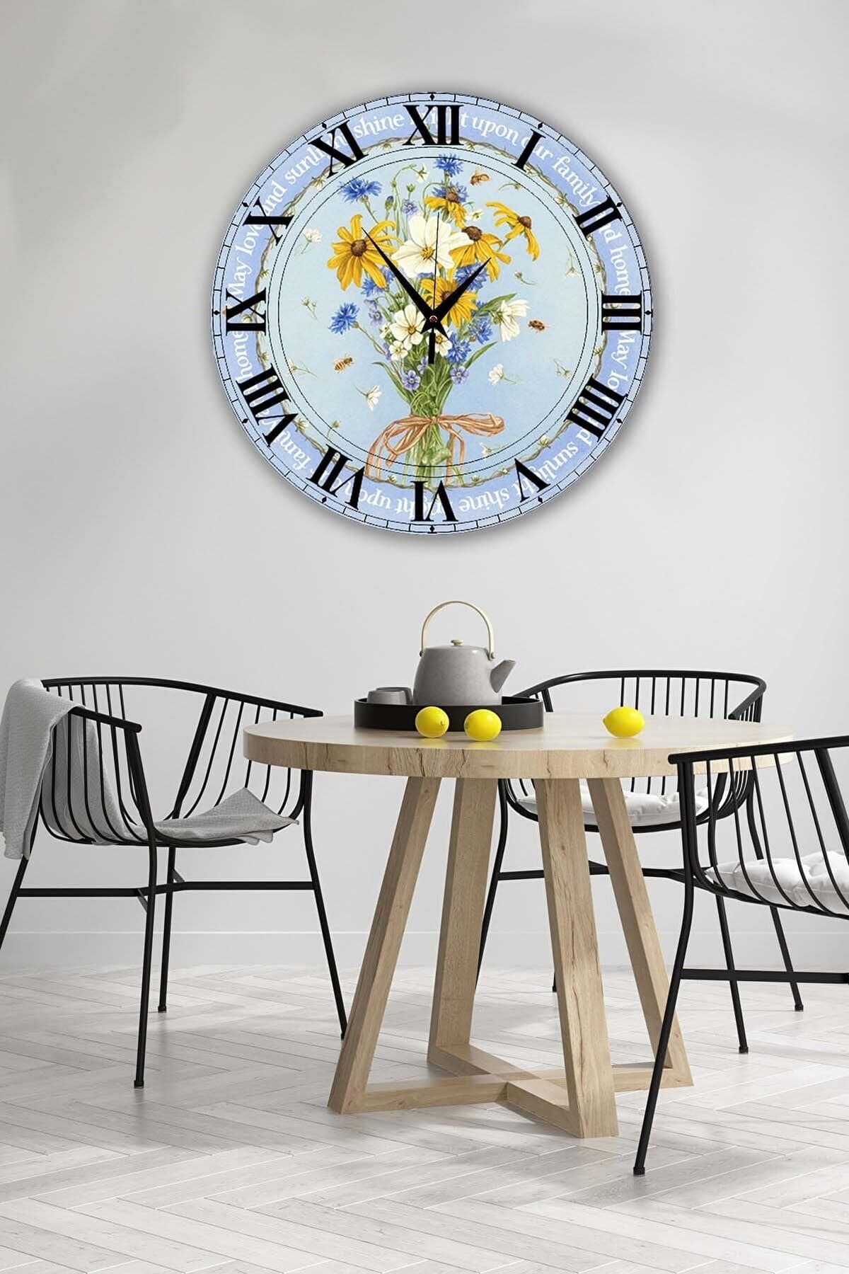 Retro Tasarımlı Duvar Saati 40 X 40 Cm
