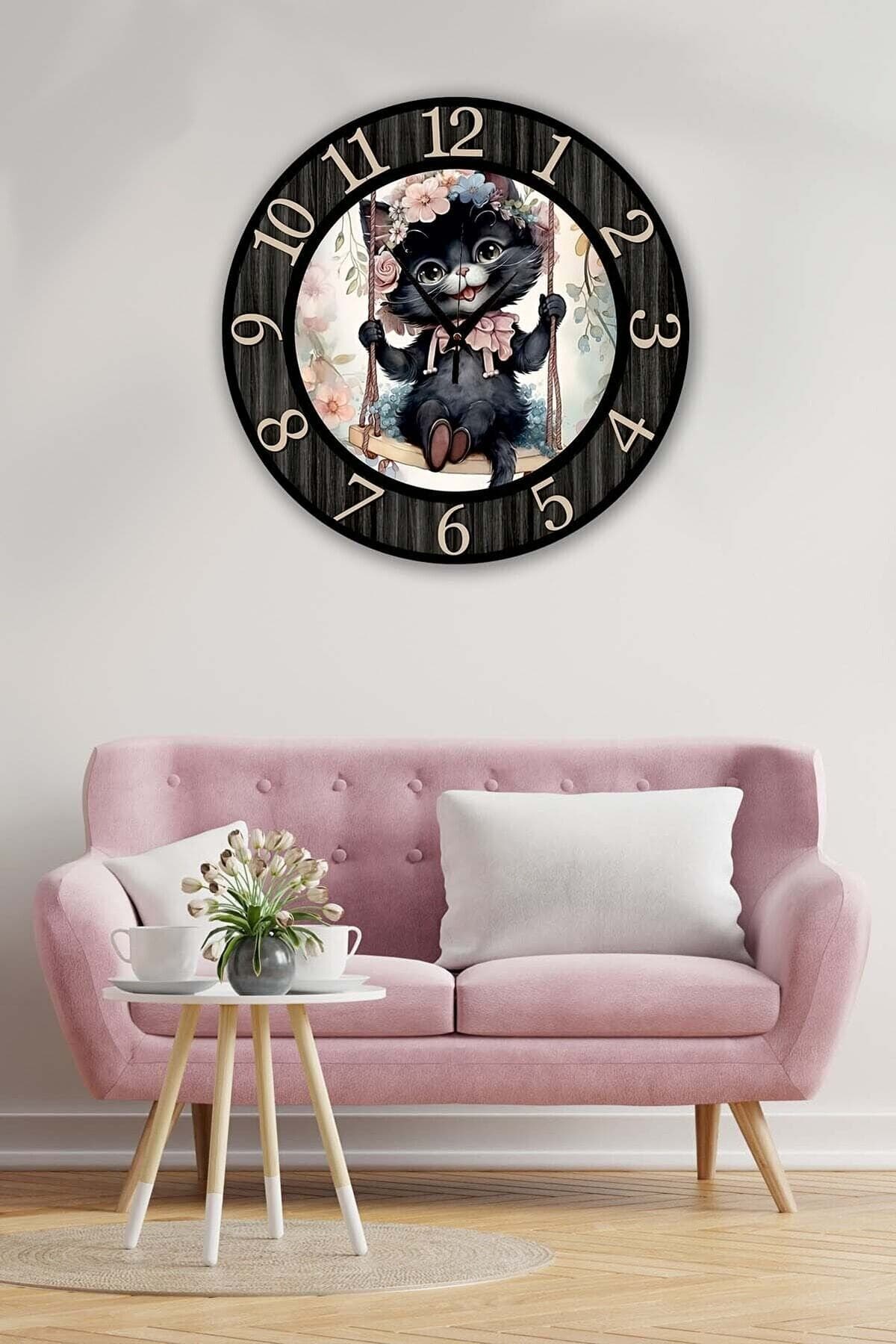 Retro Tasarımlı Duvar Saati 35 X 35 Cm
